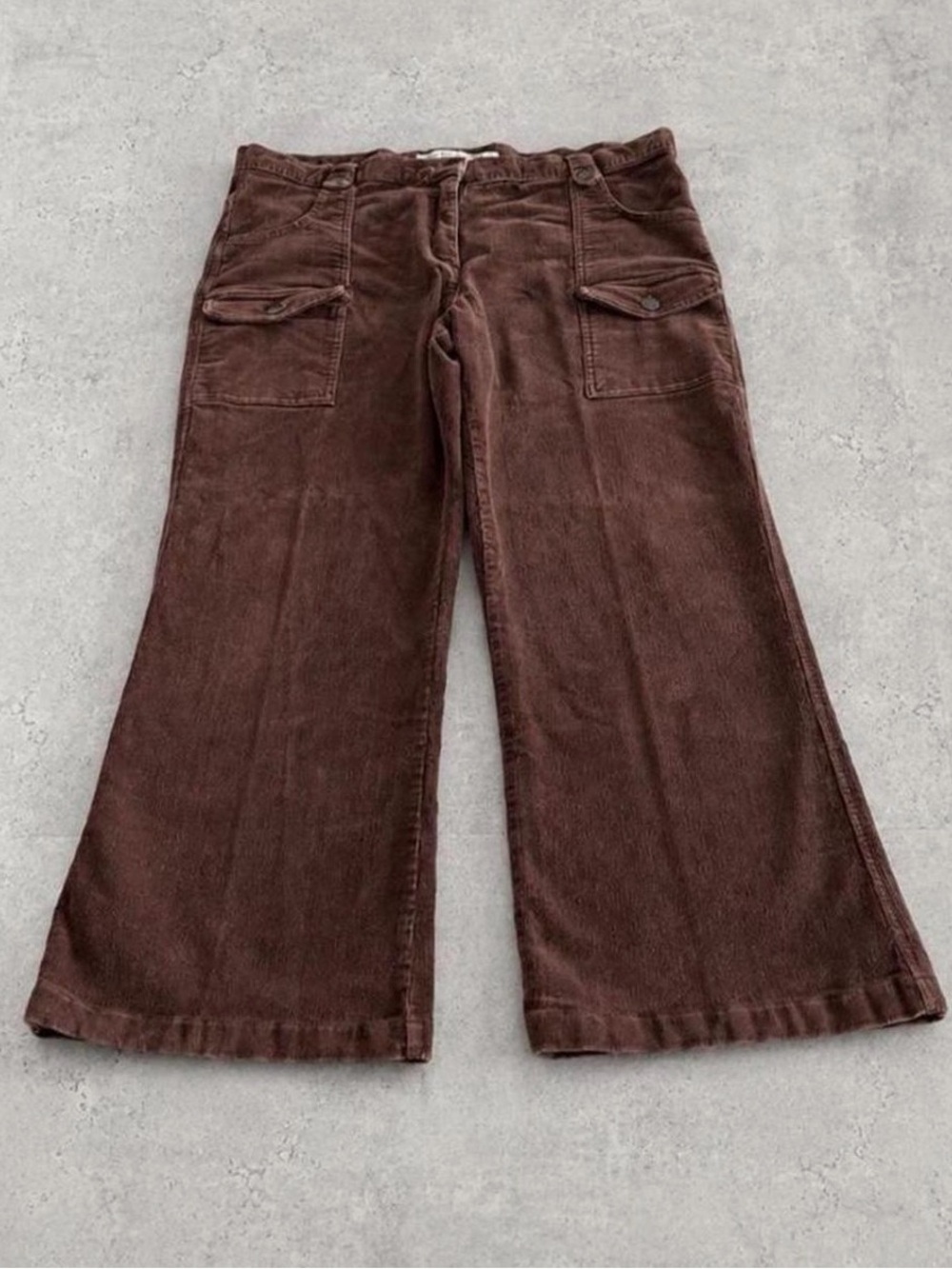 Cherokee Brown Corduroy Bootcut Pants 34x30 Wide Leg